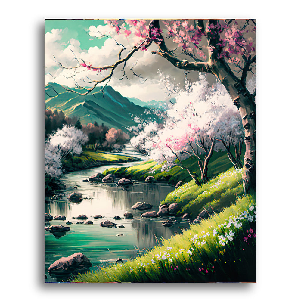 River Valley Blossoms – Paint by Numbers Kit