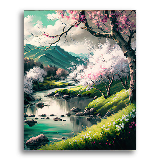 River Valley Blossoms – Paint by Numbers Kit
