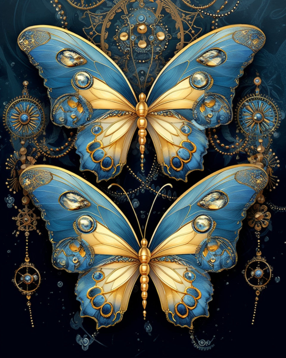 Gilded Wing Pair – Paint by Numbers Kit