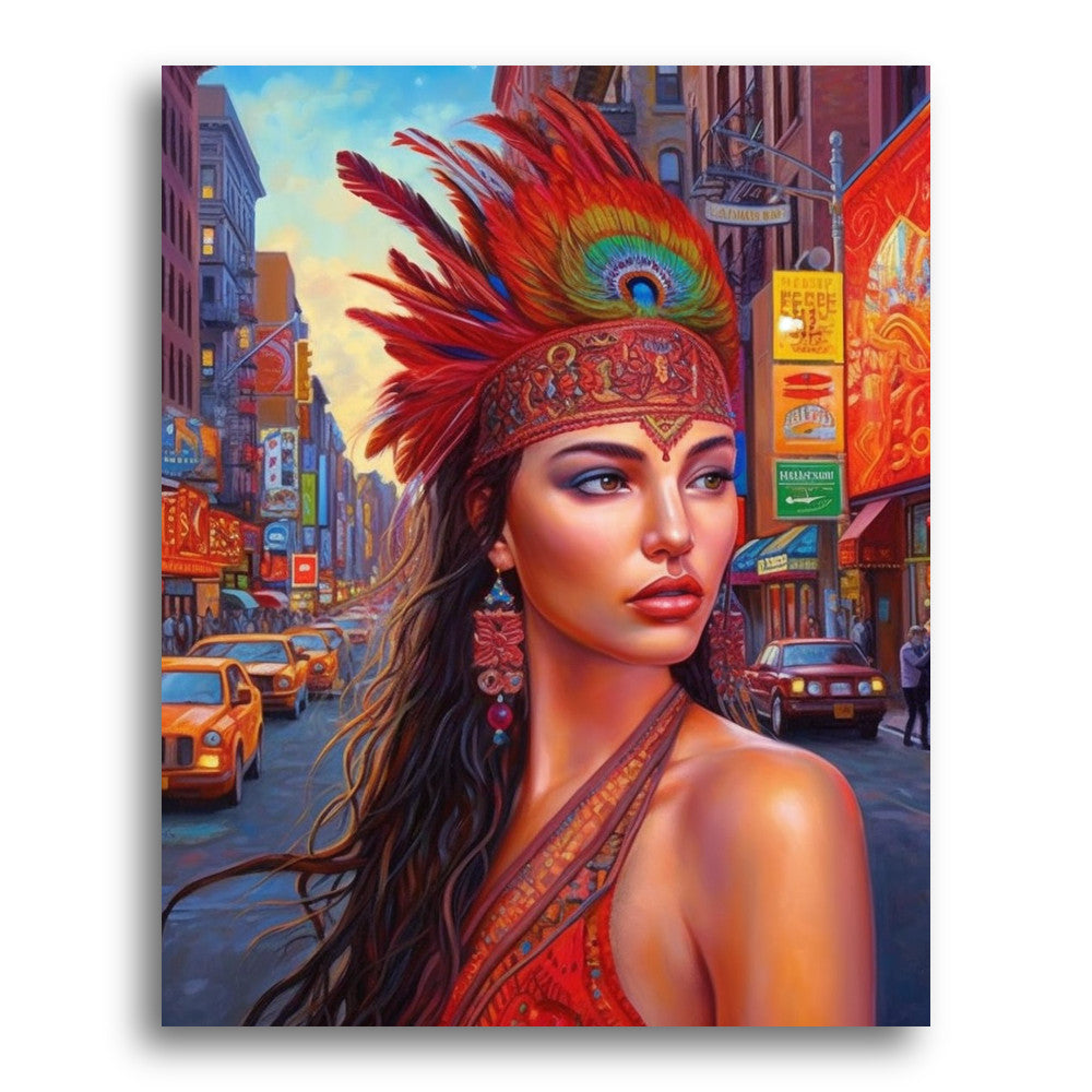 Feathered Street Muse – Paint by Numbers Kit