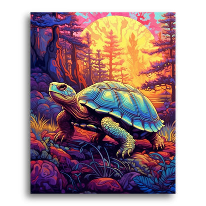 Turtle at Twilight – Paint by Numbers Kit