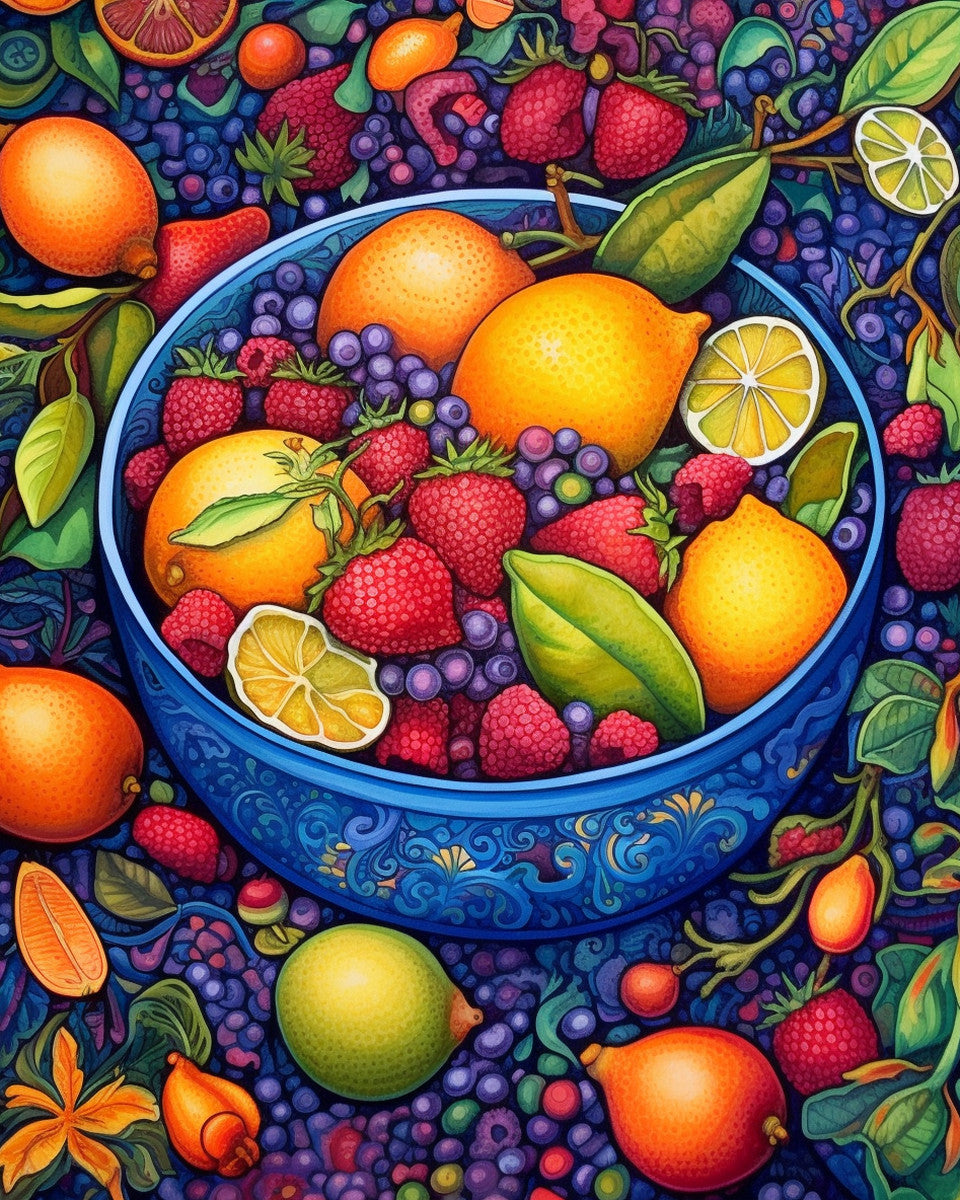 Summer Citrus Chorus – Paint by Numbers Kit