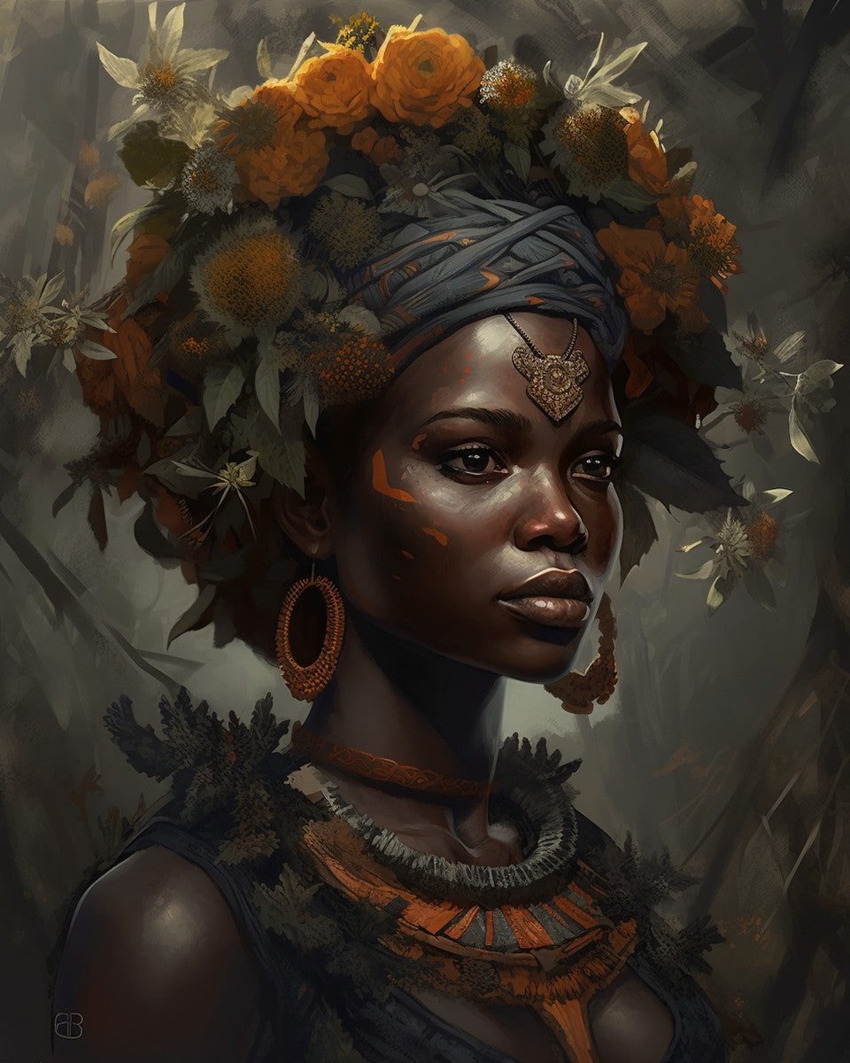 Crowned Contemplation – Paint by Numbers Kit