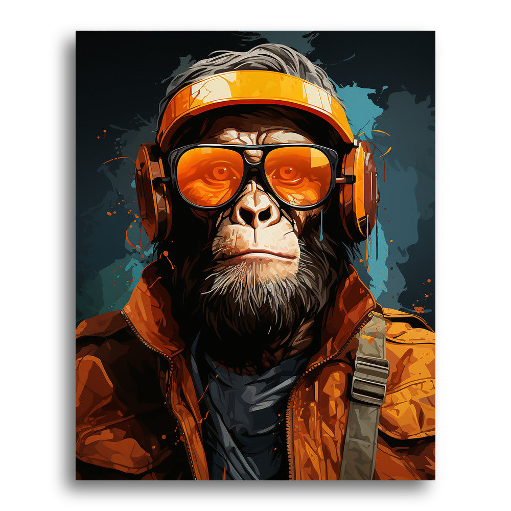 Rhythm of the Chimpanzee – Paint by Numbers Kit