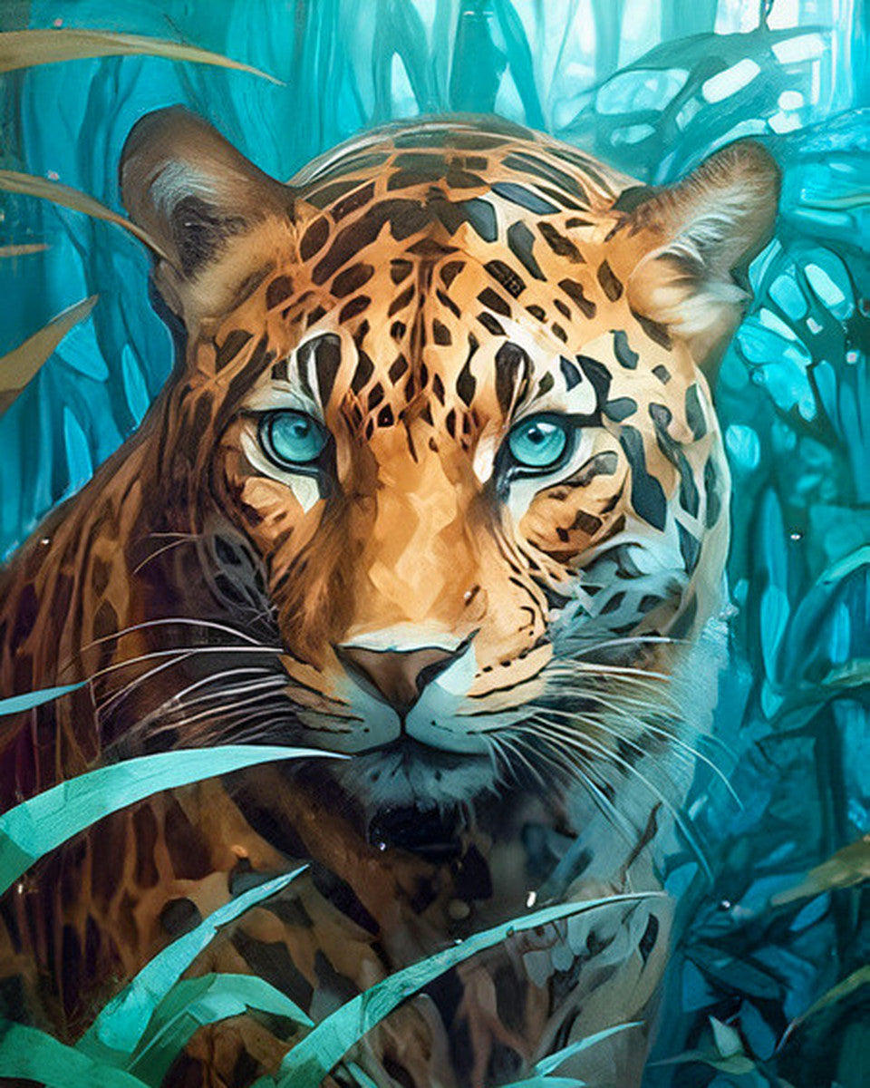 The Stalking Jaguar – Paint by Numbers Kit
