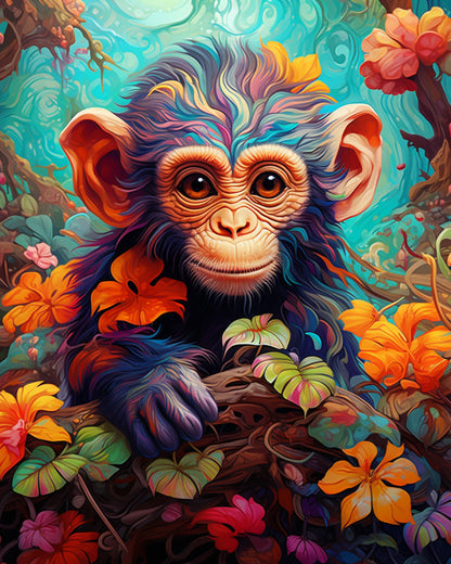Jungle Whimsy – Paint by Numbers Kit