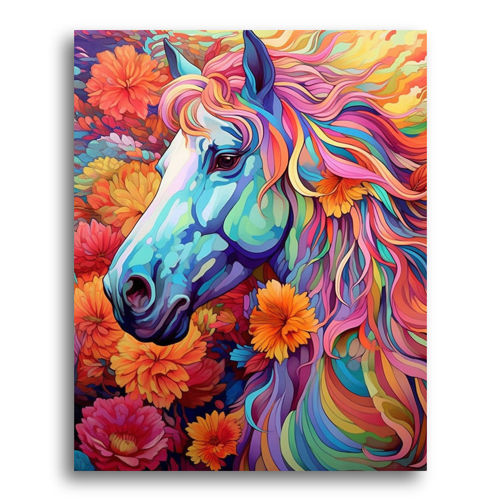 Floral Mane Study – Paint by Numbers Kit