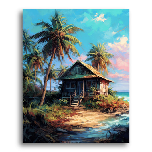 Beachside Haven – Paint by Numbers Kit