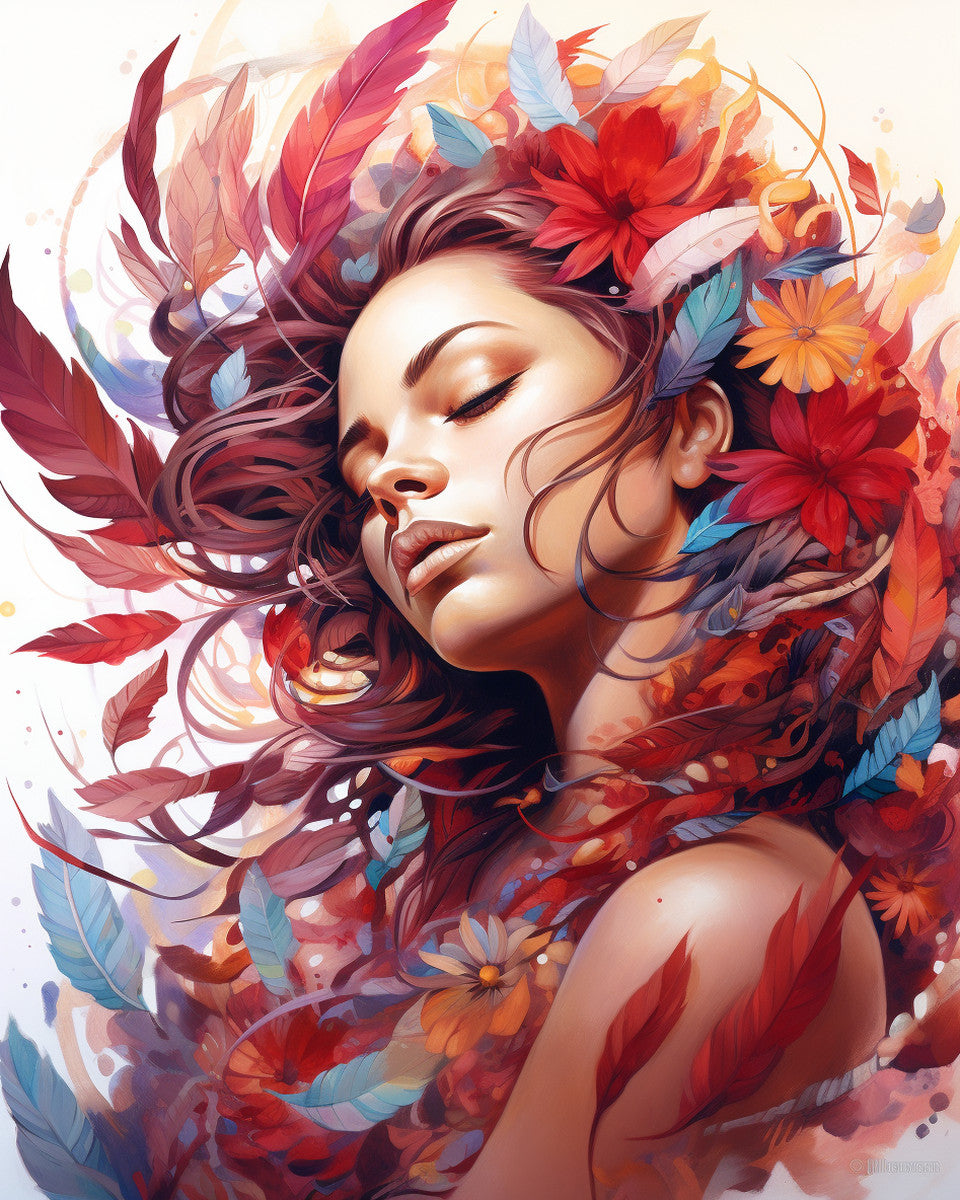 Autumnal Blooming Silence – Paint by Numbers Kit