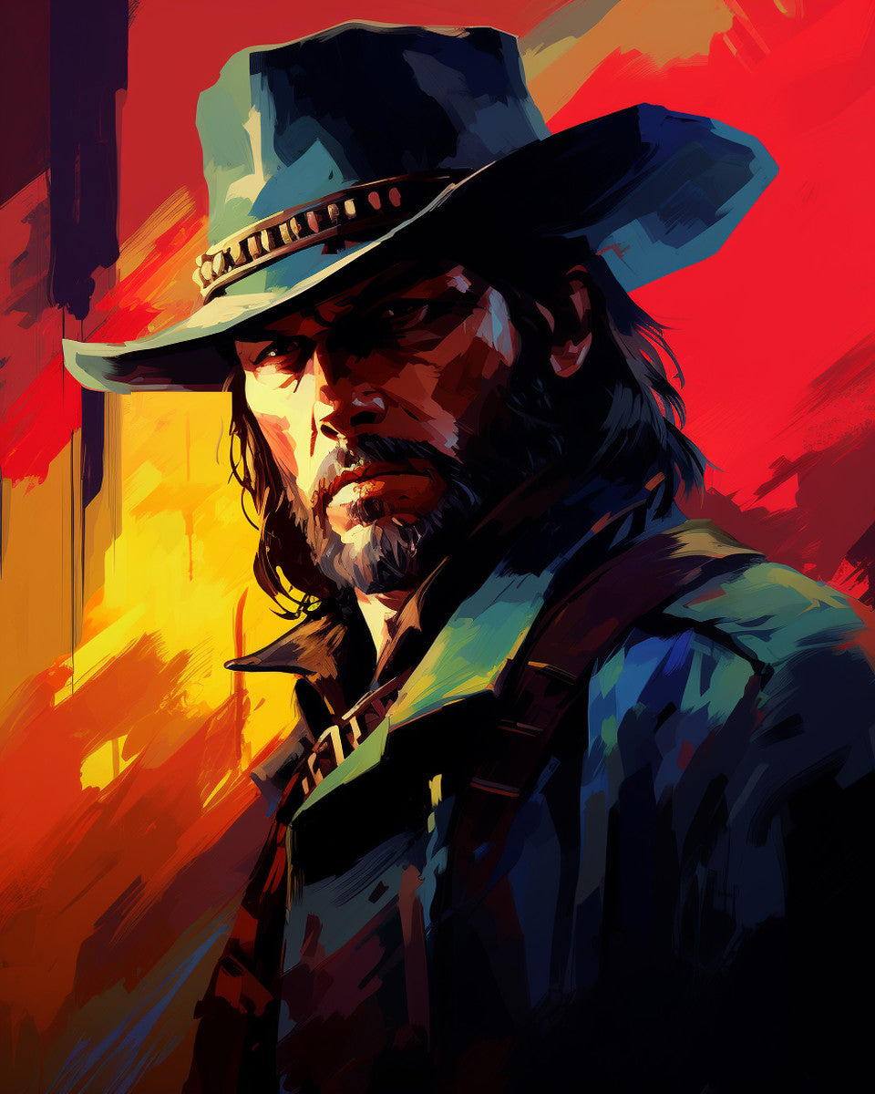 The Wide-Brimmed Gaze – Paint by Numbers Kit