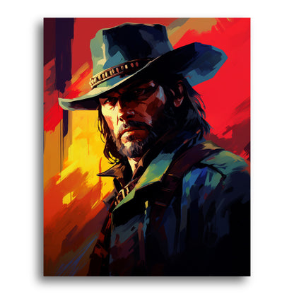 The Wide-Brimmed Gaze – Paint by Numbers Kit