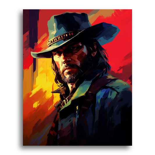 The Wide-Brimmed Gaze – Paint by Numbers Kit