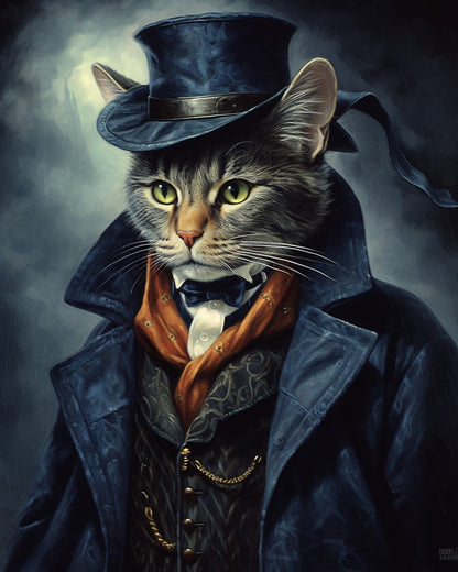 The Victorian Cat – Paint by Numbers Kit