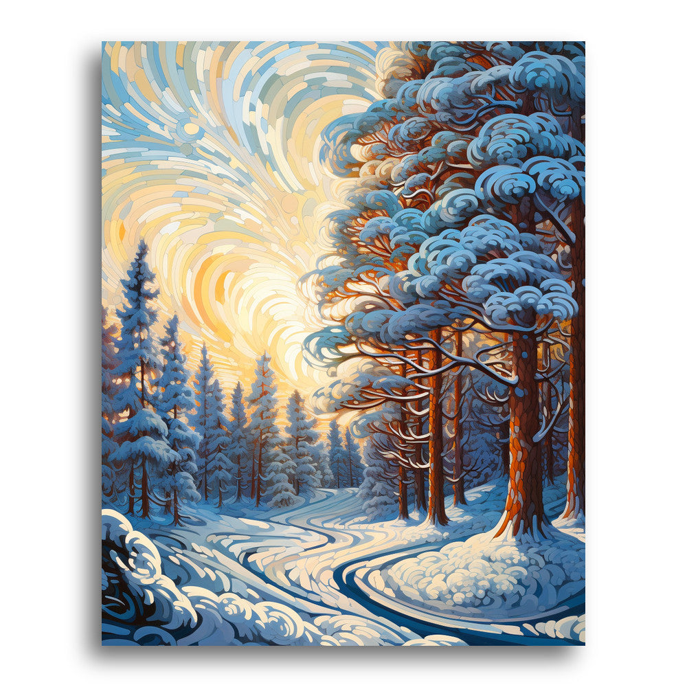 Winter Clearing Path – Paint by Numbers Kit