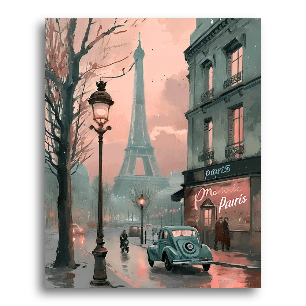 Dusk at Place Parisienne – Paint by Numbers Kit