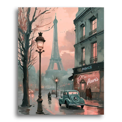 Dusk at Place Parisienne – Paint by Numbers Kit