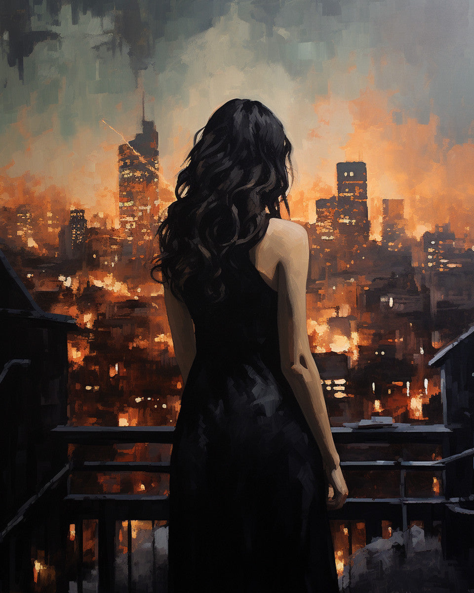 Evening on the Balcony – Paint by Numbers Kit