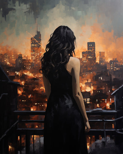Evening on the Balcony – Paint by Numbers Kit