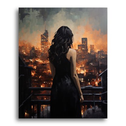 Evening on the Balcony – Paint by Numbers Kit