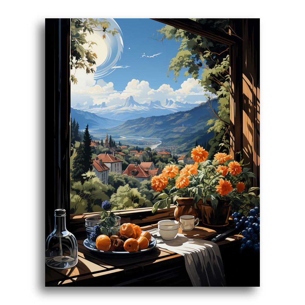 Valley View from the Window – Paint by Numbers Kit