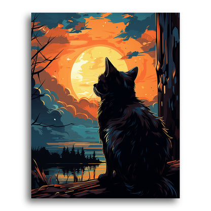 Dusk by the Lake – Paint by Numbers Kit