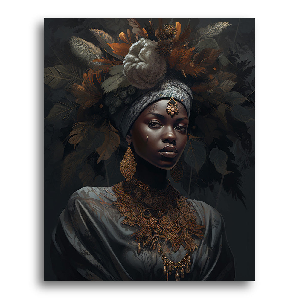 Regal Blossom Portrait – Paint by Numbers Kit