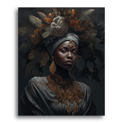 Regal Blossom Portrait – Paint by Numbers Kit