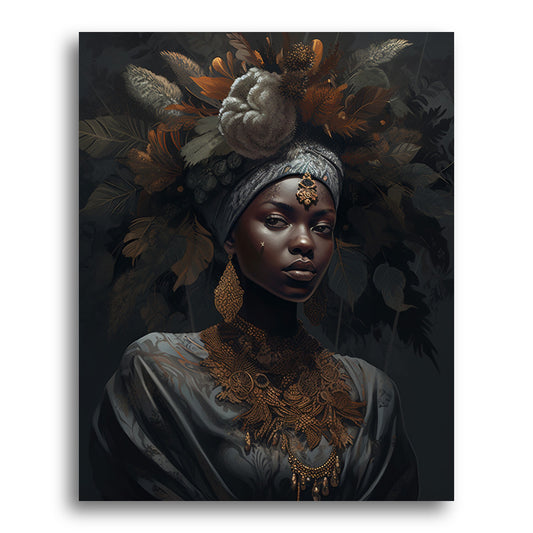 Regal Blossom Portrait – Paint by Numbers Kit