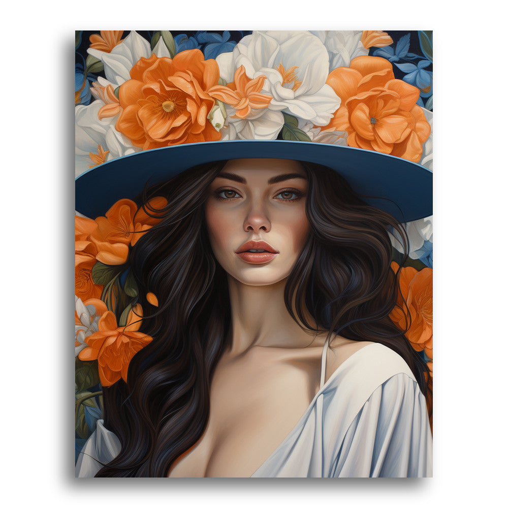 Blue Hat Reflection – Paint by Numbers Kit