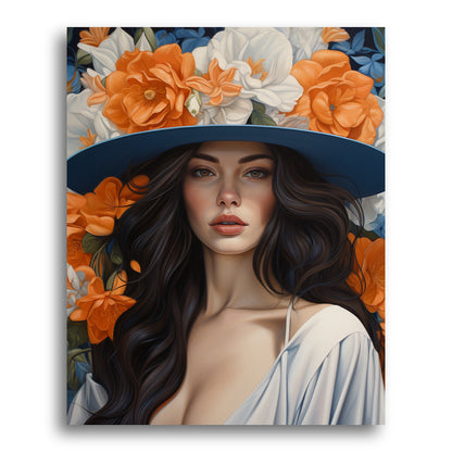 Blue Hat Reflection – Paint by Numbers Kit