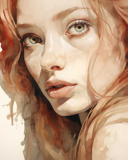 Freckled Gaze – Paint by Numbers Kit