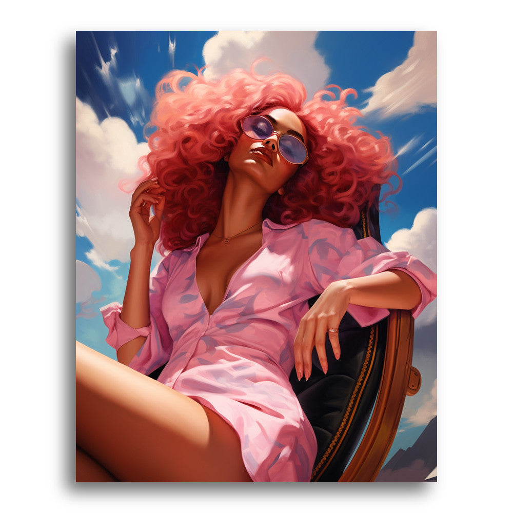 Pink Shirt Pause – Paint by Numbers Kit
