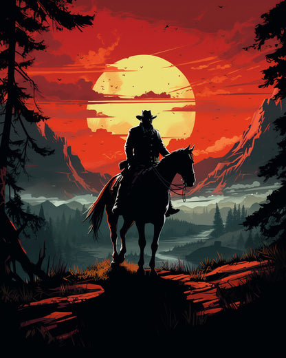 Rider Through the Valley – Paint by Numbers Kit