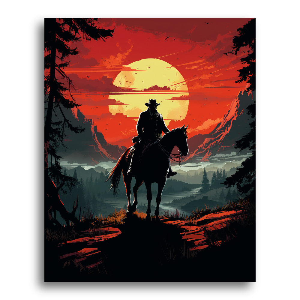 Rider Through the Valley – Paint by Numbers Kit