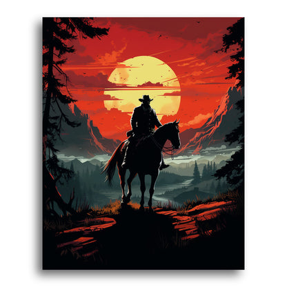 Rider Through the Valley – Paint by Numbers Kit