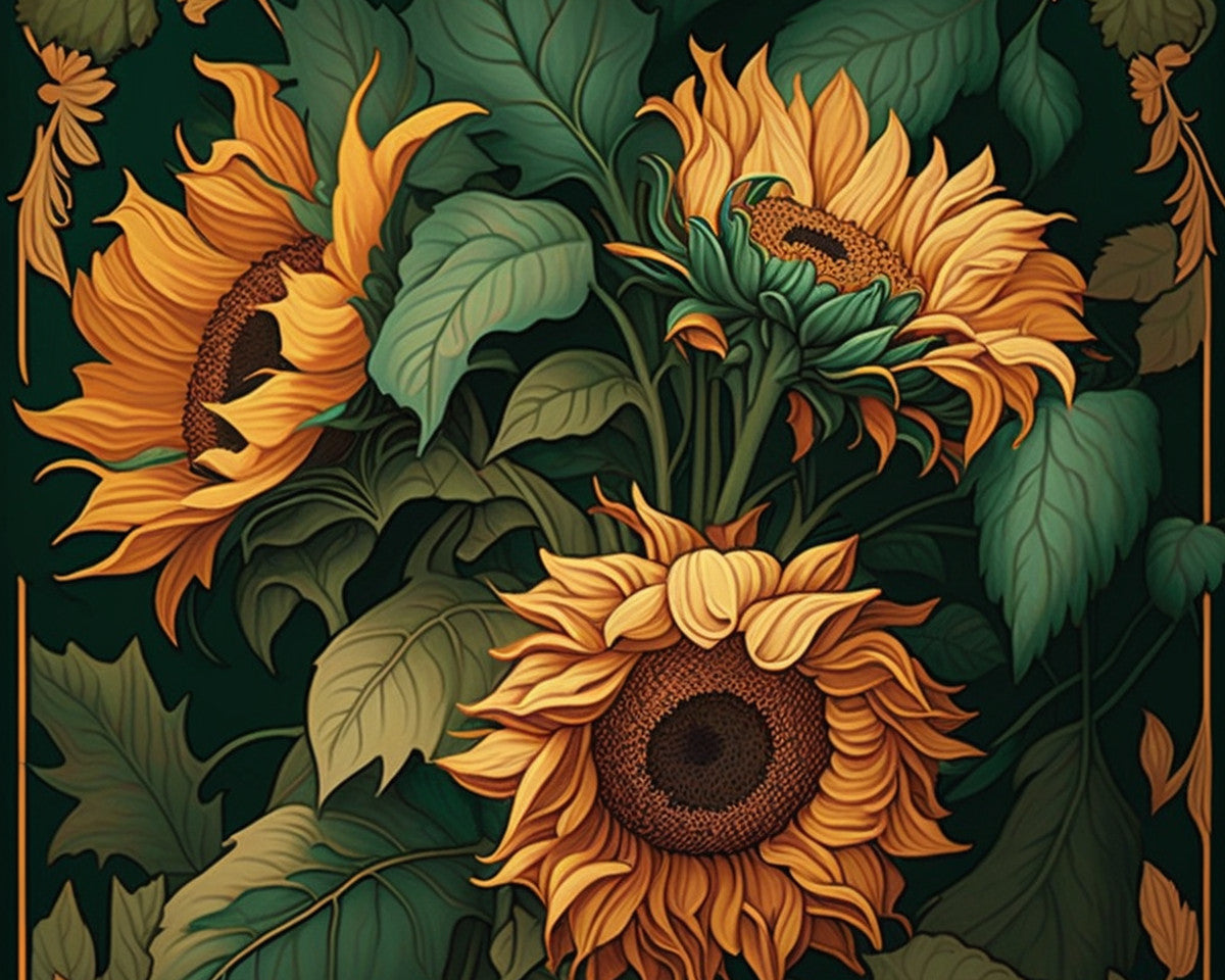 Sunflower Sanctuary – Paint by Numbers Kit