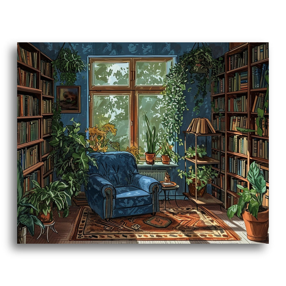 Afternoon in the Reading Room – Paint by Numbers Kit