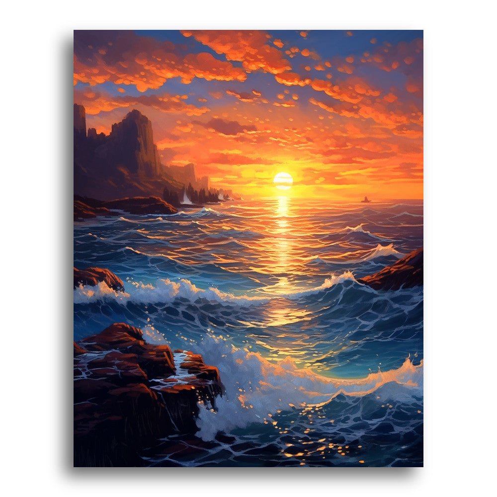 Where the Waves Break – Paint by Numbers Kit