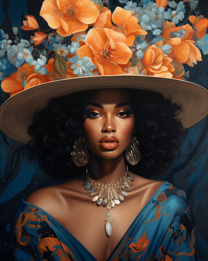 The Straw Hat Muse – Paint by Numbers Kit