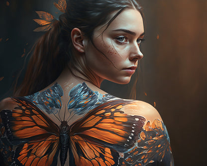 The Painted Butterfly – Paint by Numbers Kit