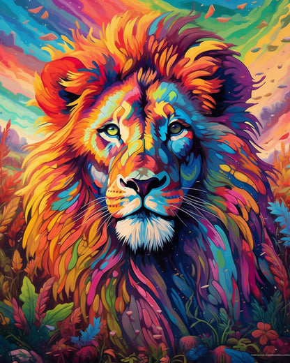 Jungle Mane Study – Paint by Numbers Kit