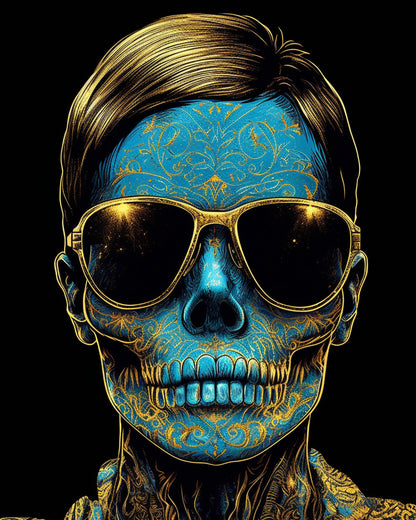 Patterned Skull Portrait – Paint by Numbers Kit