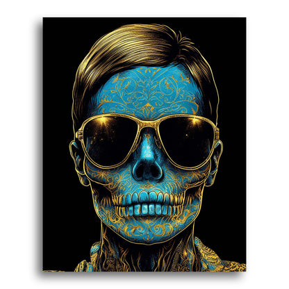 Patterned Skull Portrait – Paint by Numbers Kit