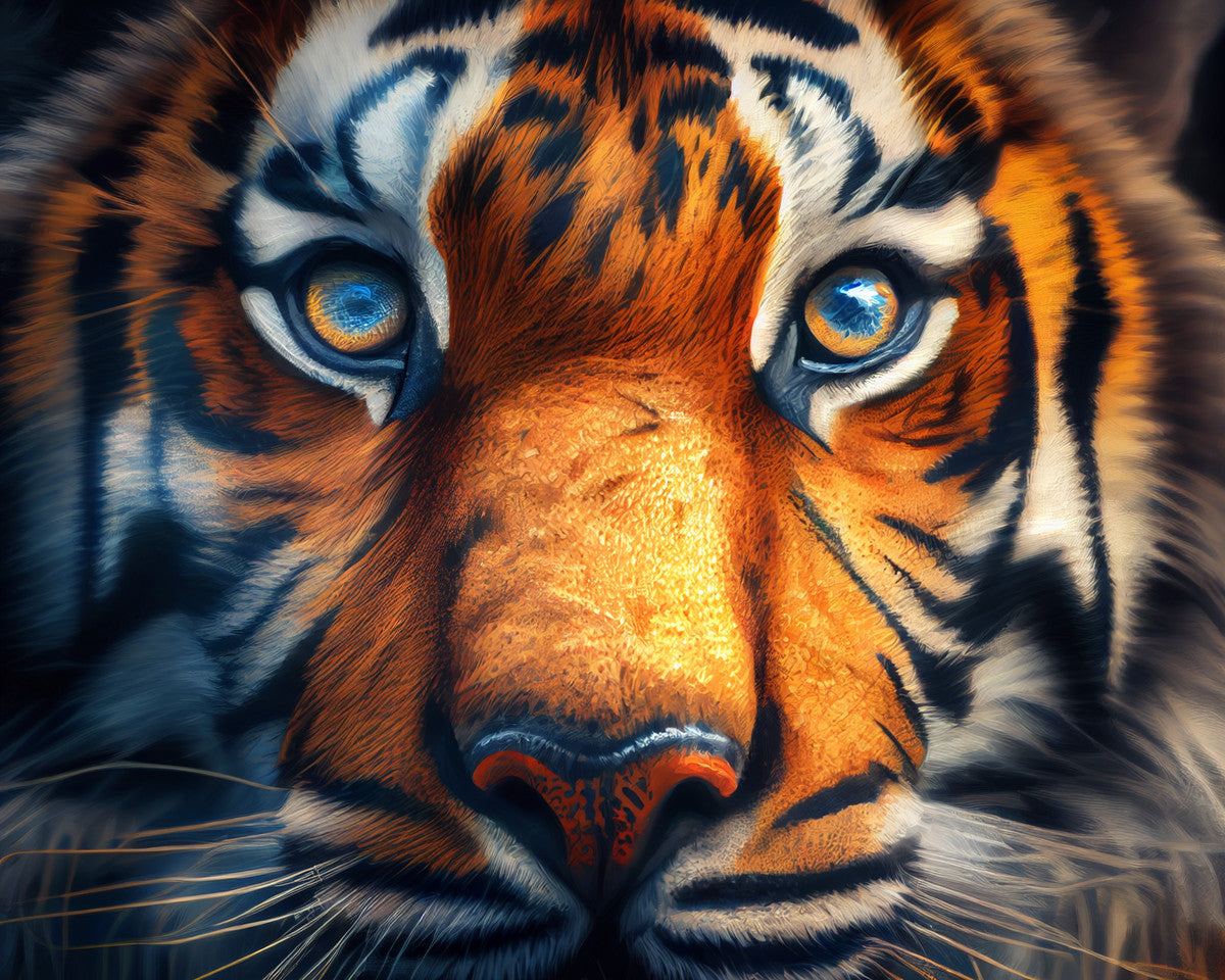 The Tiger's Gaze – Paint by Numbers Kit