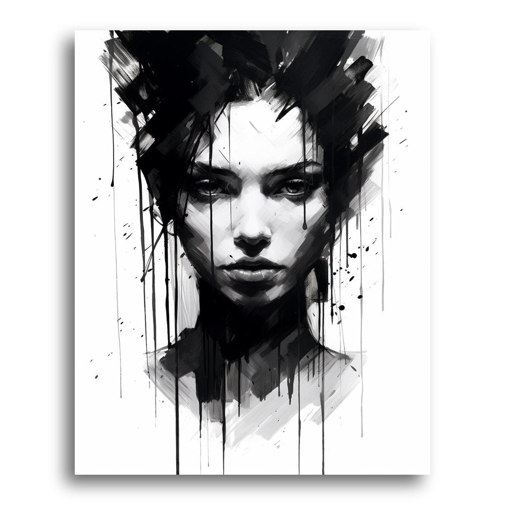 Ink Drip Contemplation – Paint by Numbers Kit