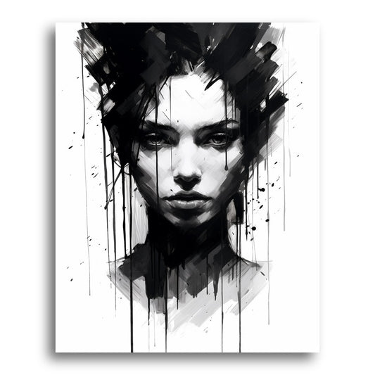 Ink Drip Contemplation – Paint by Numbers Kit
