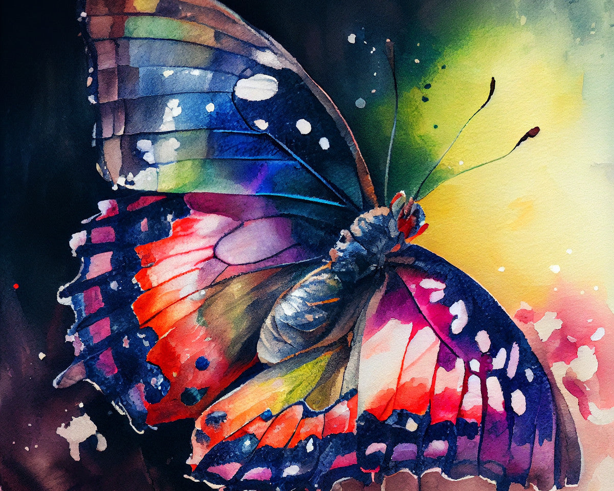 Crimson Wing Dance – Paint by Numbers Kit