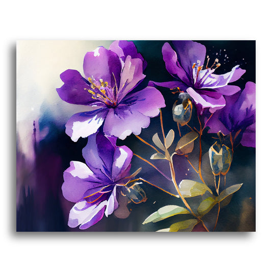 Purple Petal Whisper – Paint by Numbers Kit
