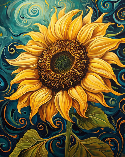 Sunlit Spiral – Paint by Numbers Kit