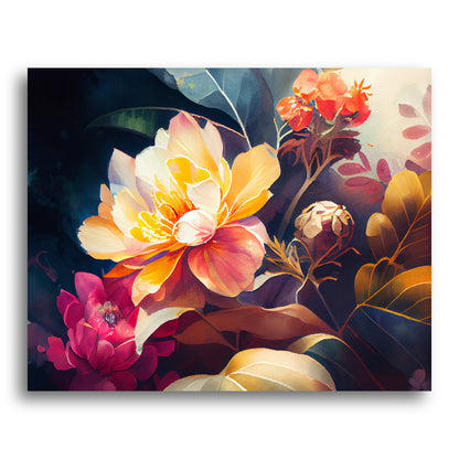Sunburst Floral Harmony – Paint by Numbers Kit